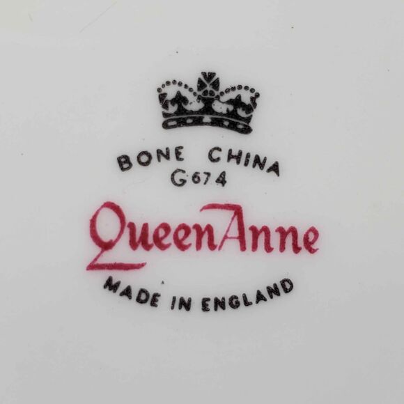 Queen Anne Teacup and Saucer Yellow Roses Vintage - Picture 6 of 7